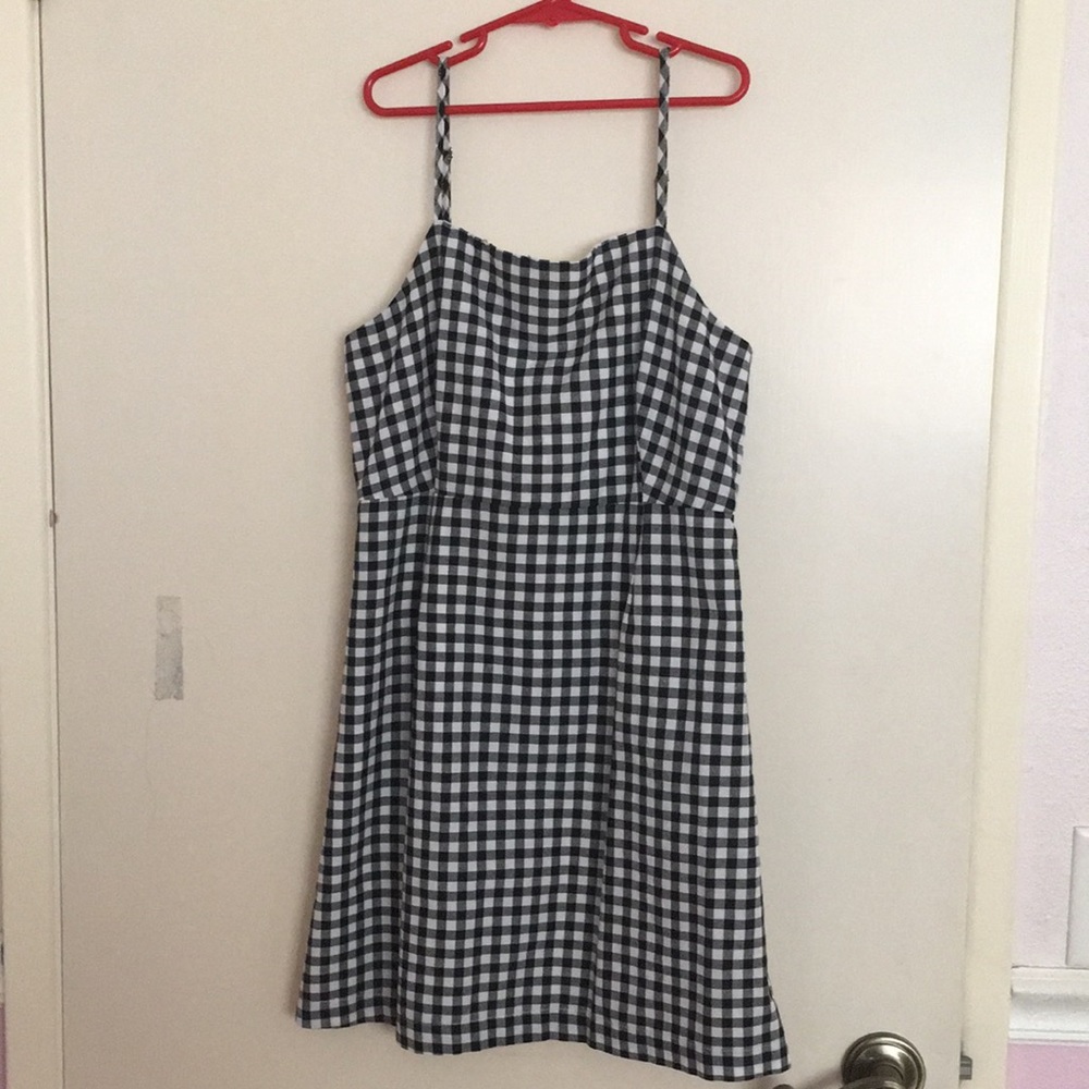 Black and White Gingham Dress